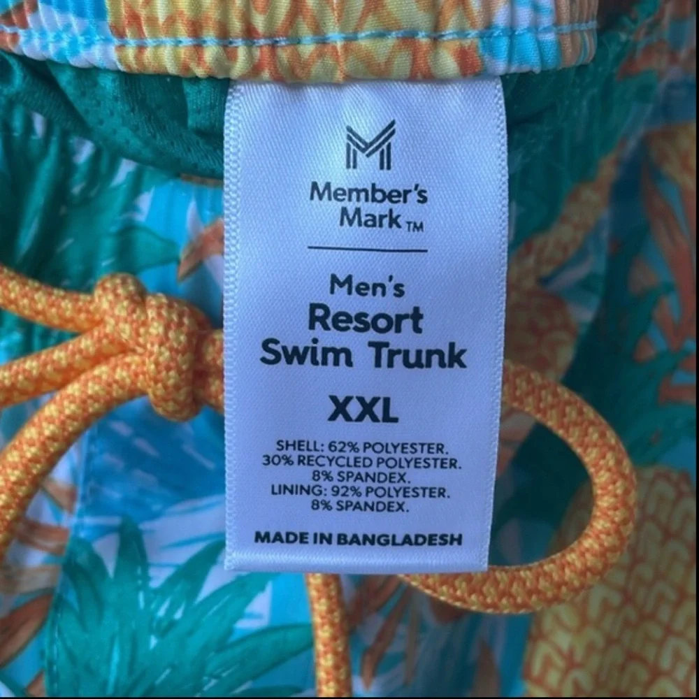 Member’s Mark ‘Pineapple Bloom’ Swim Trunks